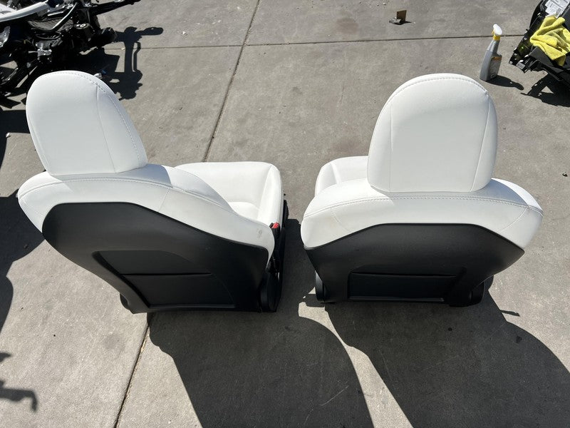 ⭕ 2020-2022 Tesla Model Y Complete Front & Rear Interior Seat Cushion Assy White