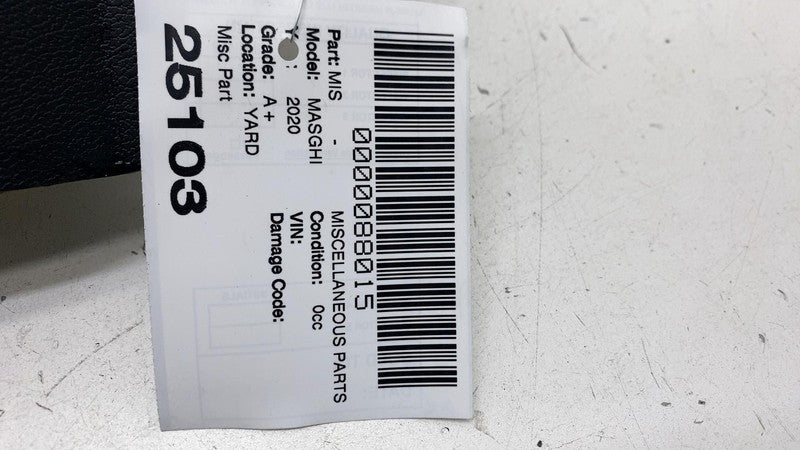 ⭕ 2014-2020 Maserati Ghibli Rear Trunk Latch Lock Sill Scuff Plate Tri