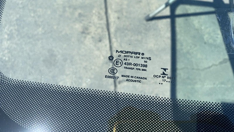 68361947AB ⭕ 2018-2022 Chrysler Pacifica Front Windshield Center Window Glass 68361946AB