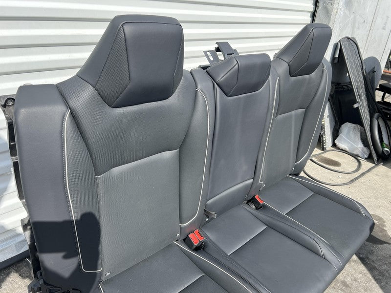 1881398-TX-A 24 25 Tesla Cybertruck Front Seat Left & Right + Rear 2nd Row Perforated Black