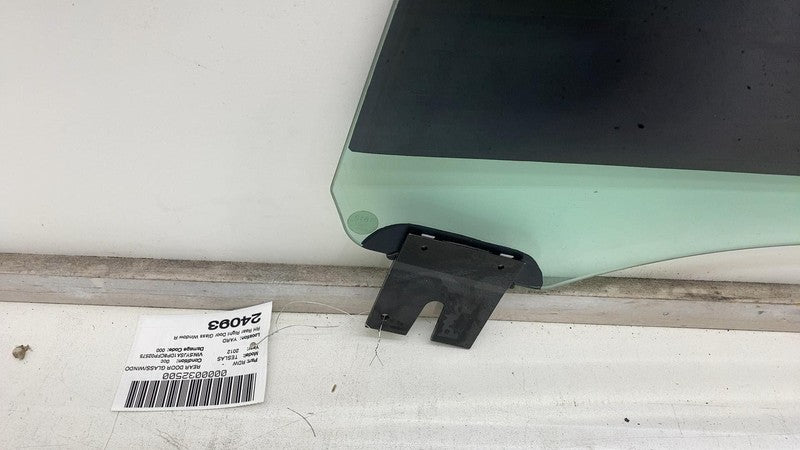 ⭕ 2012-2015 Tesla Model S MS Rear Passenger Side Door Window Glass Rig