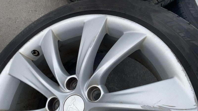 ⭕ 12-15 Model S Wheel Rim 19" 19x8.0 +40MM + Tire 245/45 R19 (x4) 1024