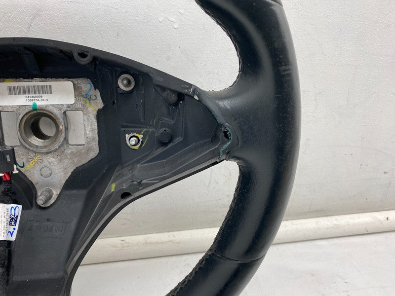 1036774-00-C ⭕2012-2020 Tesla Model S X Driver Steering Wheel Black Assembly 1036774-00-C OEM