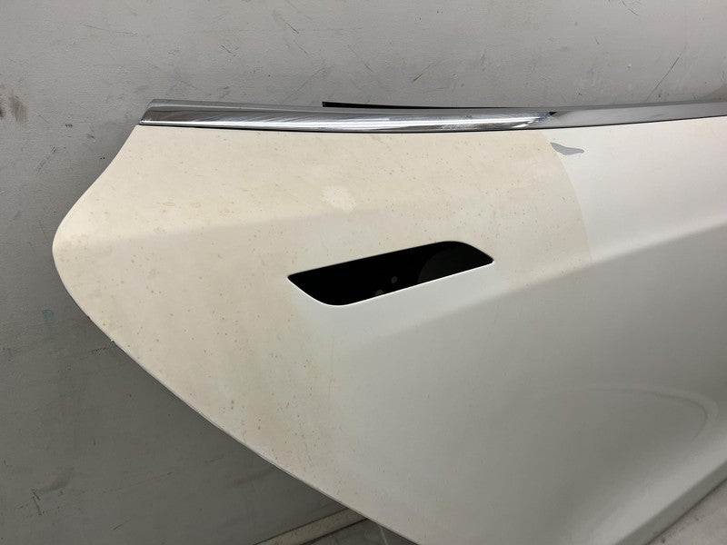 2012-2015 Tesla Model S Rear Passenger Side Door Shell Panel Right Whi