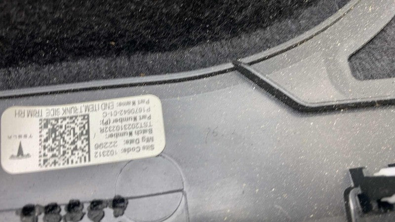 ⭕ 23-24 Model Y MY Rear Right Trunk Side Trim End Item Finisher RH 167