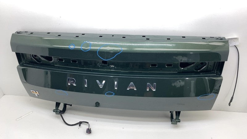 ⭕ 22-24 Rivian R1T Rear Truck Bed Door Tailgate Shell Assy Forest Gree