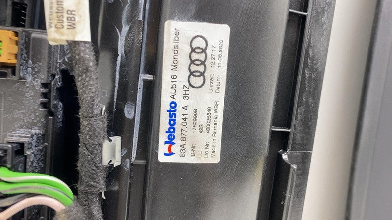 83A 877 041 A 19-23 Audi E-Tron Quattro Roof Panoramic Sunroof Moonroof Glass Panel 83A877041A