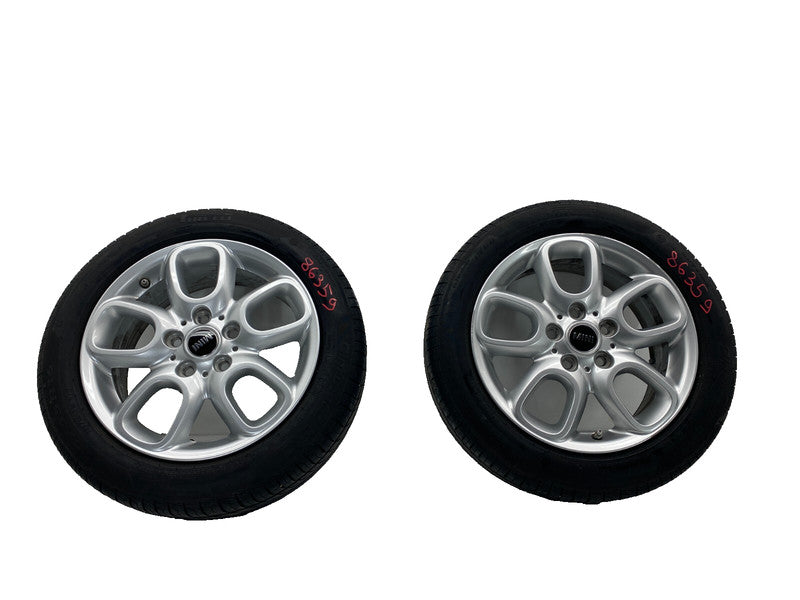 ⭕ 14-22 Mini Cooper Wheel Rim Silver 16" inch 16x6.5 w/ Tire 195/55 x2