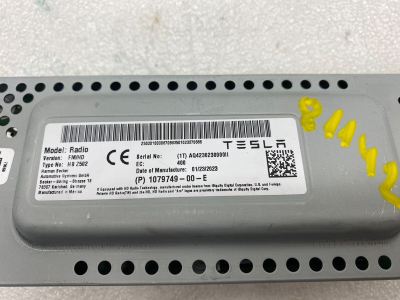 1079749 00 E ⭕ 17-23 Model 3 Harman Becker Radio FM/HD Receiver Control Module 1079749-00-E