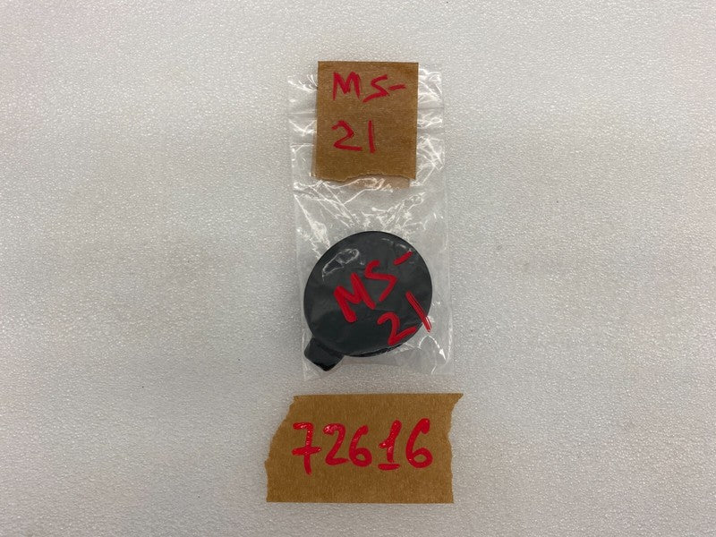 156468800A ⭕ 21-23 Model S MS Front Bumper Towing Eye Tow Hook Cap Cover Black 1564688-00-A