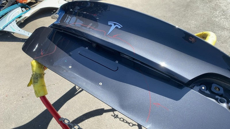 ⭕17-20 Tesla Model 3 Rear Trunk Tailgate Liftgate Deck Lid Shell Panel Gray PMNG