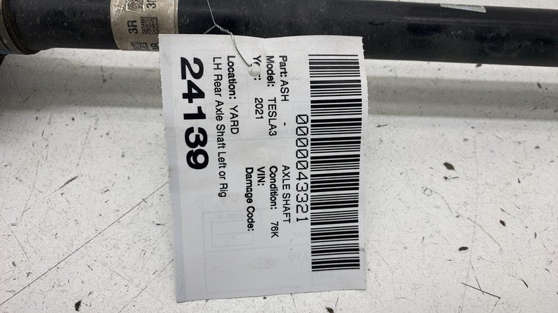 1044161-00-D ⭕ 2017-2023 Tesla Model 3 Rear Driver Side Axle CV Shaft Left RWD 1044161-00-D