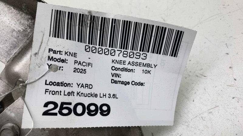 68621603AA ⭕ 17-25 Chrysler Pacifica Front Left Spindle Knuckle w/ Dust Shield 68621603AA