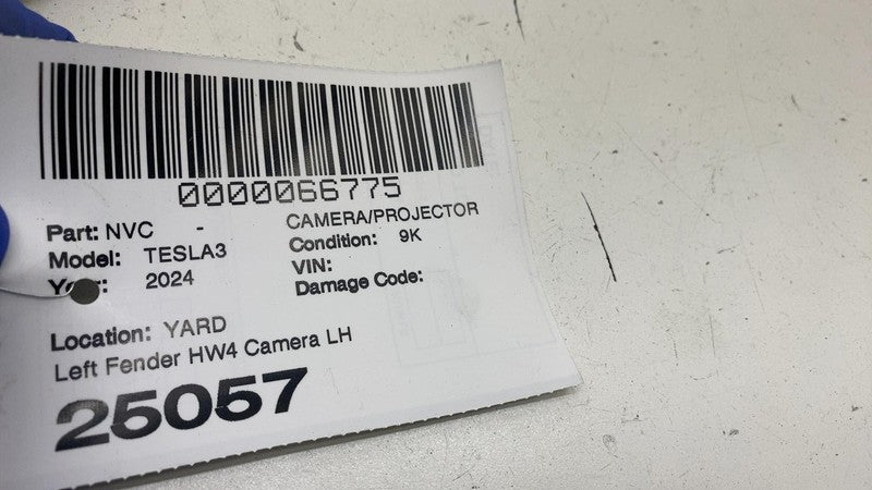 ⭕ 24-25 Model 3 Y Front Driver Side Repeater Turn Signal Fender Camera HW4 Left