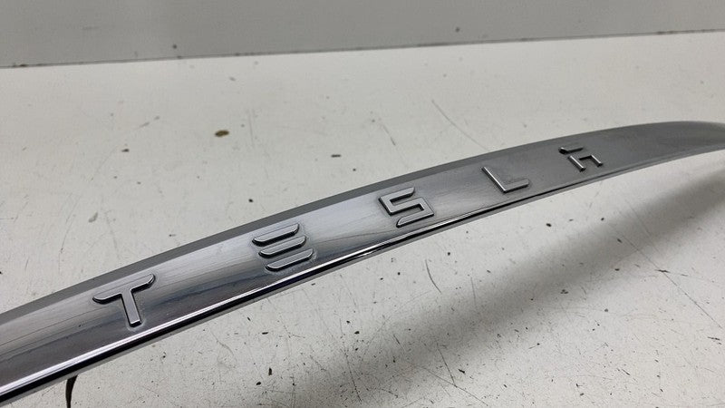 ⭕ 12-20 Tesla Model S Rear Liftgate Trunk Lid Chrome Trim Molding 1025