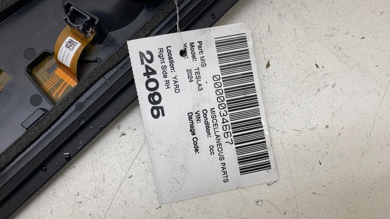 ⭕2024 2025 Tesla Model 3 Right B-Pillar Applique Glass Trim Molding 17