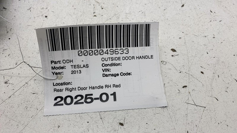 2012-2015 Tesla Model S MS Rear Passenger Side Exterior Door Handle Outer Right