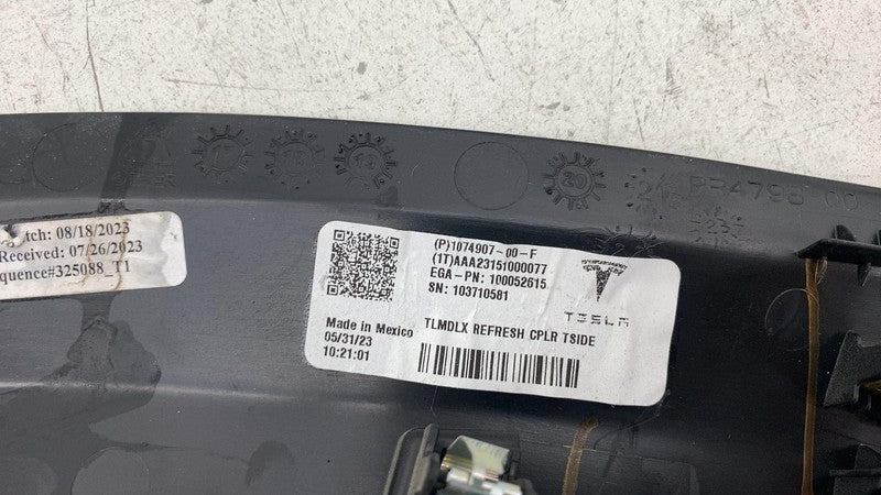 107490700F ⭕ 2016-2024 Tesla Model X MX Driver Side Trunk Side Garnish Left LH 1074907-00-F