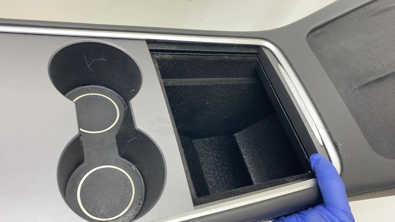 ⭕ 2020-2024 Tesla Model Y Front Center Console Armrest Cupholder w/ Si
