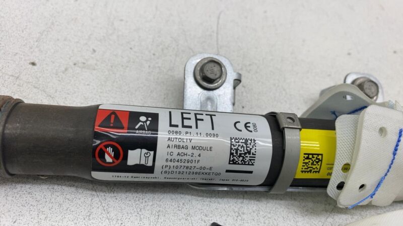 107782700E ⭕ 17-23 Tesla Model 3 Driver Side Roof Curtain Airbag Module Left 1077827-00-E