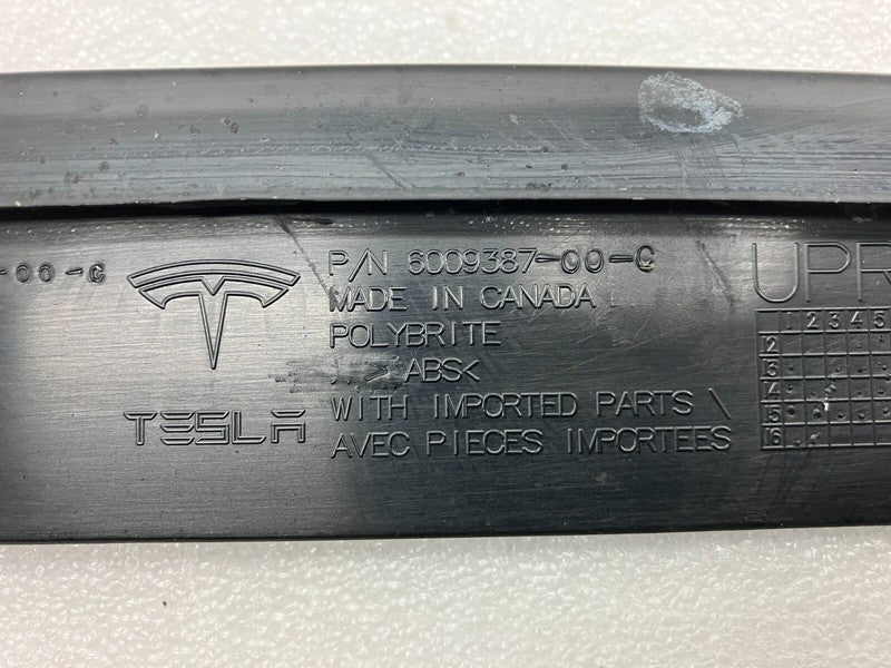 600938800C 12-15 Model S Front Left & Right Bumper Fog Lamp Upper Trim Molding 6009388-00-C
