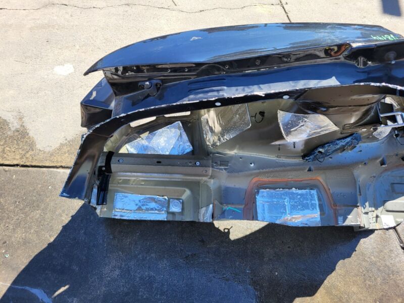 Does not apply 2012-2015 Tesla Model S Rear Left Quarter Body Side Panel Structural Cut Out LH