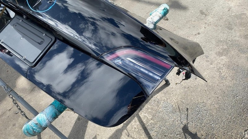 ⭕ 2017-2020 Tesla Model 3 M3 Rear Trunk Decklid Shell Panel Assembly Black PBSB