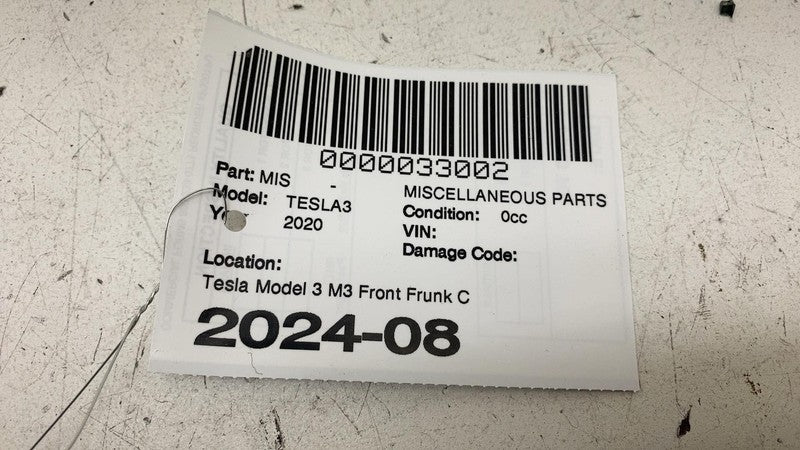 109585800D ⭕ 2017-2023 Model 3 M3 Front Frunk Close Out Panel Hood Latch Cover 1095858-00-D