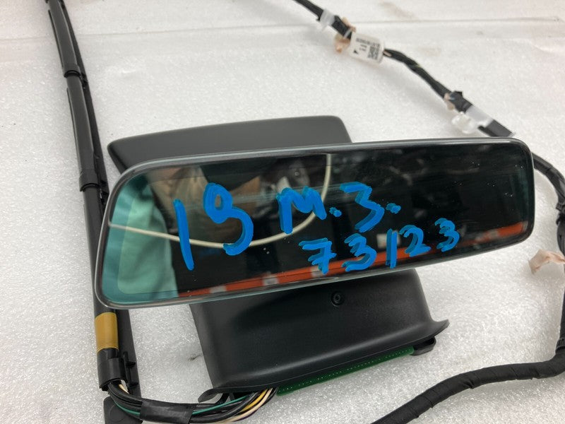 ⭕ 2017-2022 Tesla Model 3 M3 Front Interior View Mirror & Triple Camera w/ Cover