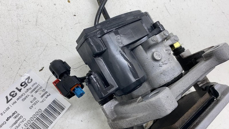 ⭕ 2017-2025 Tesla Model 3 Rear Right Caliper + Brake Hose Line BASE 10