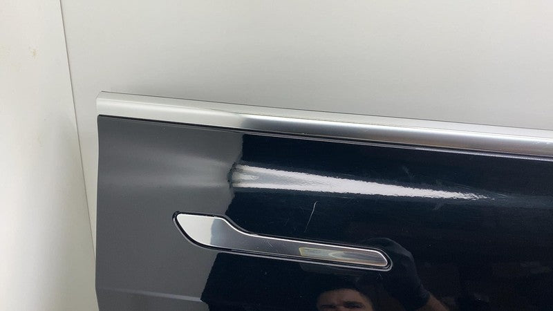 1081420-E0-C ⭕ 2017-2020 Tesla Model 3 Front Passenger Door Shell Panel Right RH Black PBSB