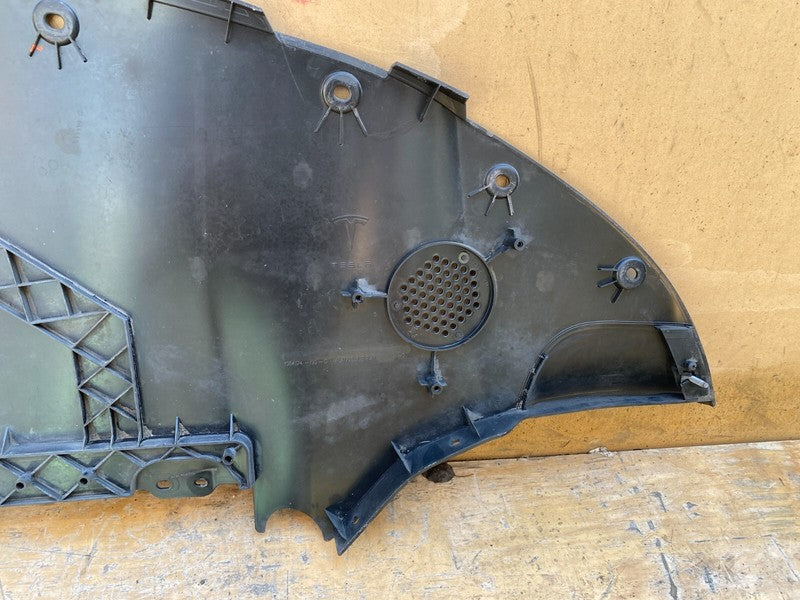 108417400D 17-23 Model 3 Front Bumper Lower Valance Under Tray Diffuser Shield 1084174-00-D