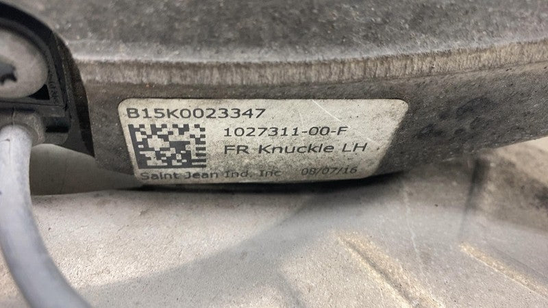 102731100F ⭕16-20 Model X Front Left Knee Knuckle w/ ABS Sensor & Rotor Shield 1027311-00-F