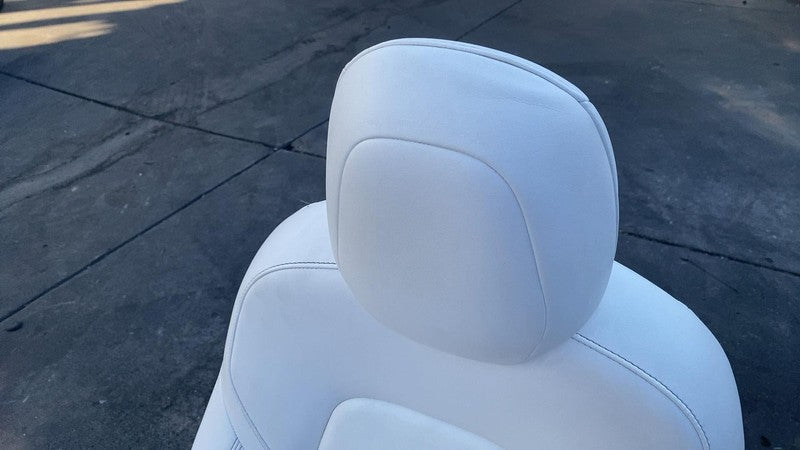 ⭕ 2017-2023 Tesla Model 3 Y Front Driver Side Seat Cushion Left White Assembly