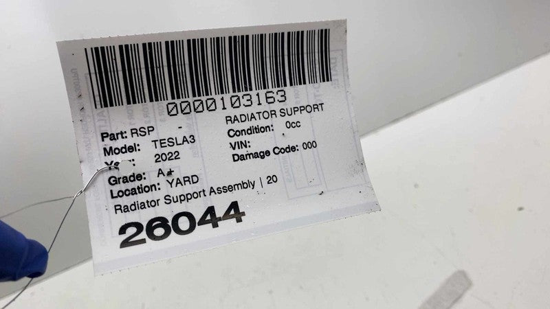 ⭕21-23 Tesla Model 3 Front End Module Radiator Core Carrier Support 11