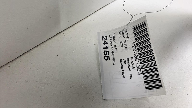 ⭕ 2012-2020 Tesla Model S Front Driver Side Fender Shell Panel Left LH Gray PMTG