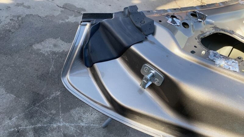2012-2015 Tesla Model S MS Rear Driver Side Door Shell Panel Left LH Brown PPTI