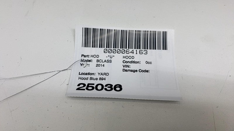 ⭕ 2014-2015 Mercedes-Benz B Electric Drive Bonnet Hood Shell Panel Assembly