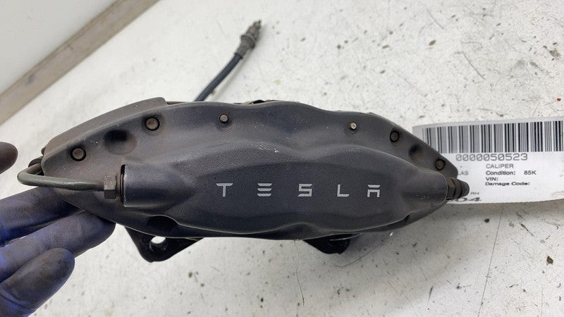 2012-2020 Tesla Model S MS Rear Passenger Side Caliper w/ Brake Hose Line Right