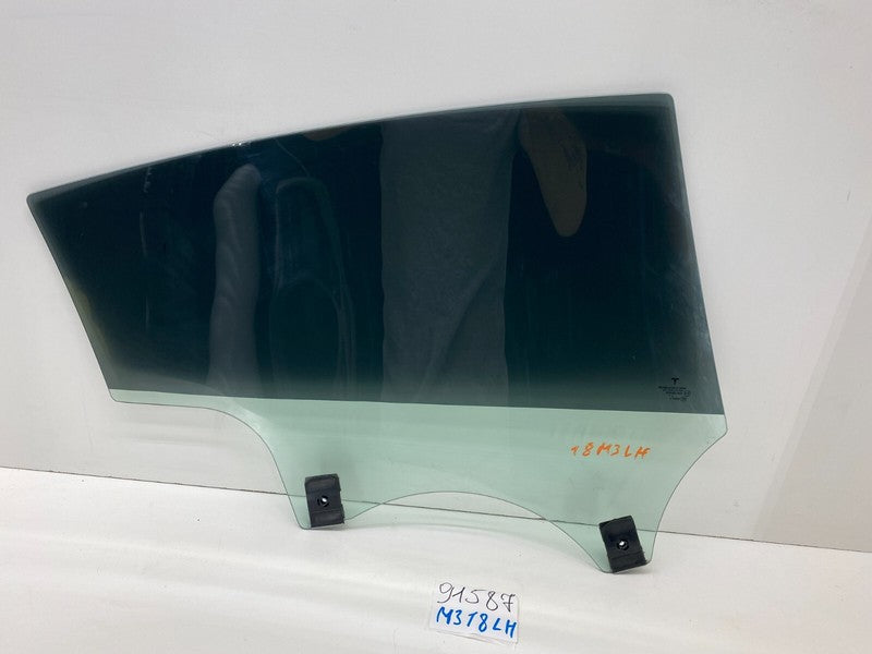 E9 43R-004529 ⭕ 17-23 Tesla Model 3 Rear Driver Side Door Window Glass Left LH Single Pane OEM