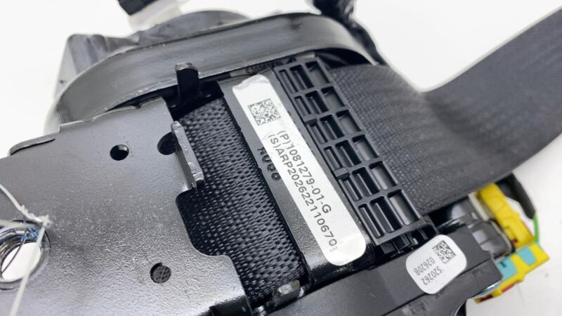 108127901G 2017-2023 Tesla Model 3 Front Right 1st Row Seat Belt & Retractor 1081279-01-G