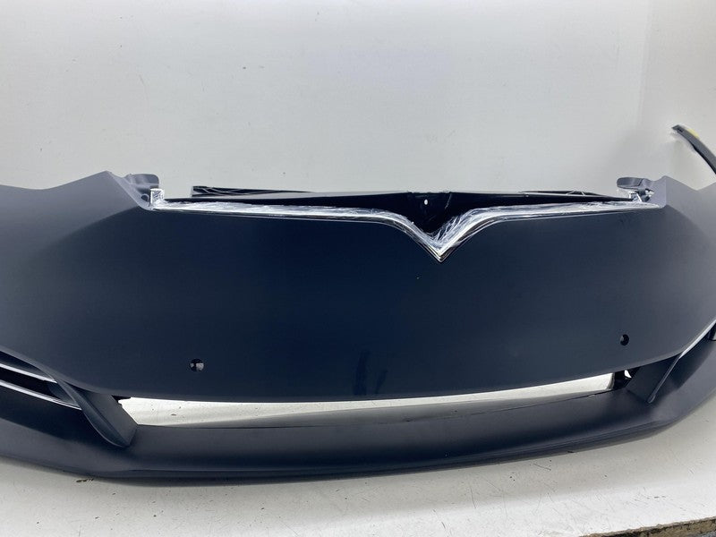 1056370-S0-A ⭕ 2016-2020 Tesla Model S Front Bumper Cover w/ Foglight & Sensor Hole Assembly