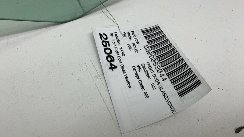 E4 43R-000055 ⭕ 2021 2022 2023 Polestar 2 Front Passenger Side Door Window Glass Right RH OEM