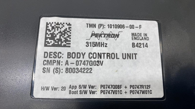 101090600F 2012-2020 Tesla Model S Body Controller Control Module 315MHZ + Smart Key Remote
