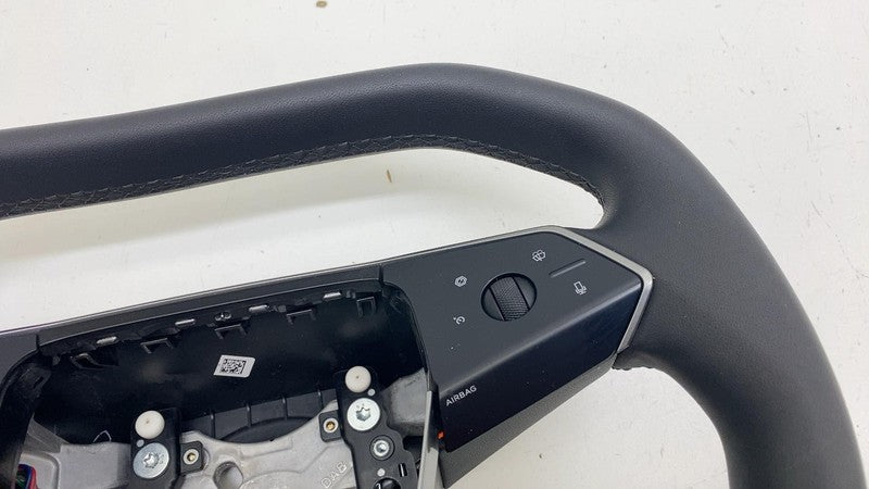 169255100D ⭕ 24-25 Tesla Cybertruck Front Driver Steering Wheel Square Black 1692551-00-D