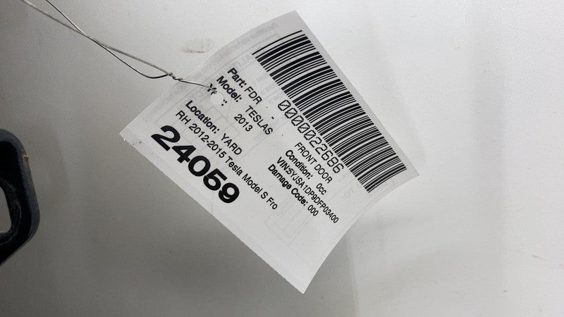 ⭕ 2012-2015 Tesla Model S Front Passenger Side Door Shell Panel Right