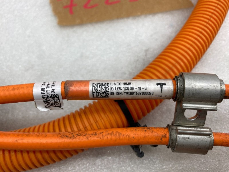 103058210G ⭕ 12-15 Model S High Voltage Junction Box to FJB Wire Harness Cable 1030582-10-G