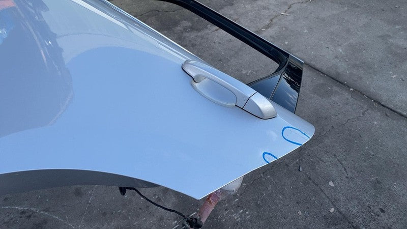 2011-2018 Porsche Cayenne Rear Driver Side Door Shell Panel Left Silver - LX7W