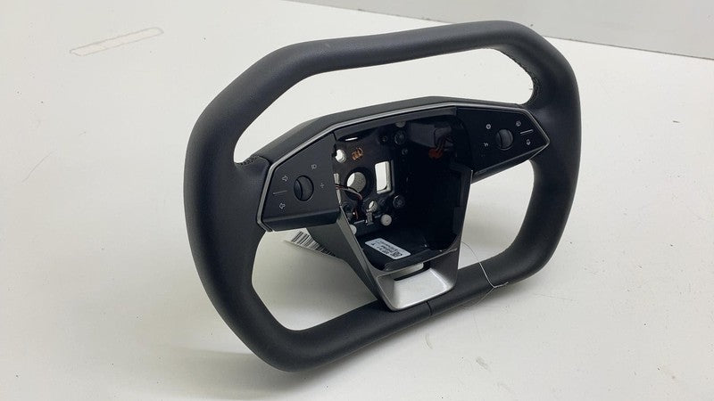 169255100D ⭕ 24-25 Tesla Cybertruck Front Driver Steering Wheel Square Black 1692551-00-D