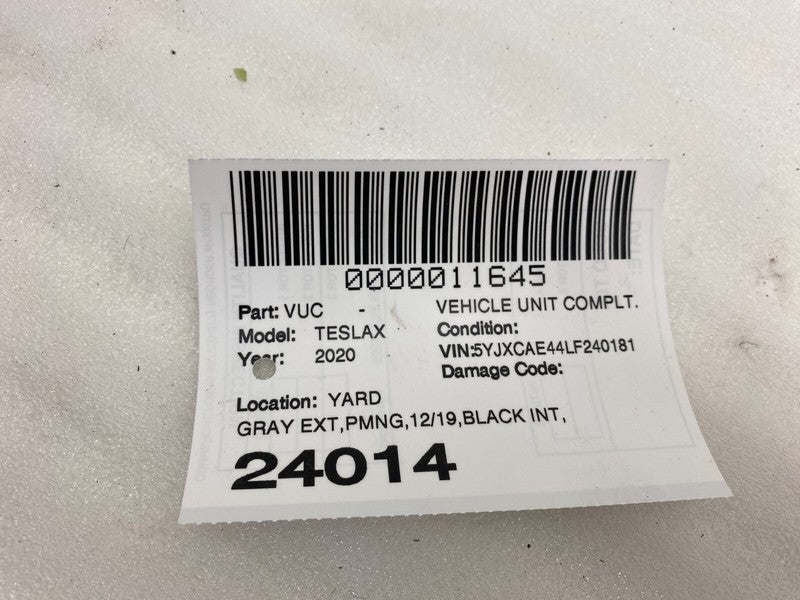 110512900E ⭕ 2016-2023 Tesla Model X Rear Right C-Pillar Trim Cover Racetrack 1105129-00-E